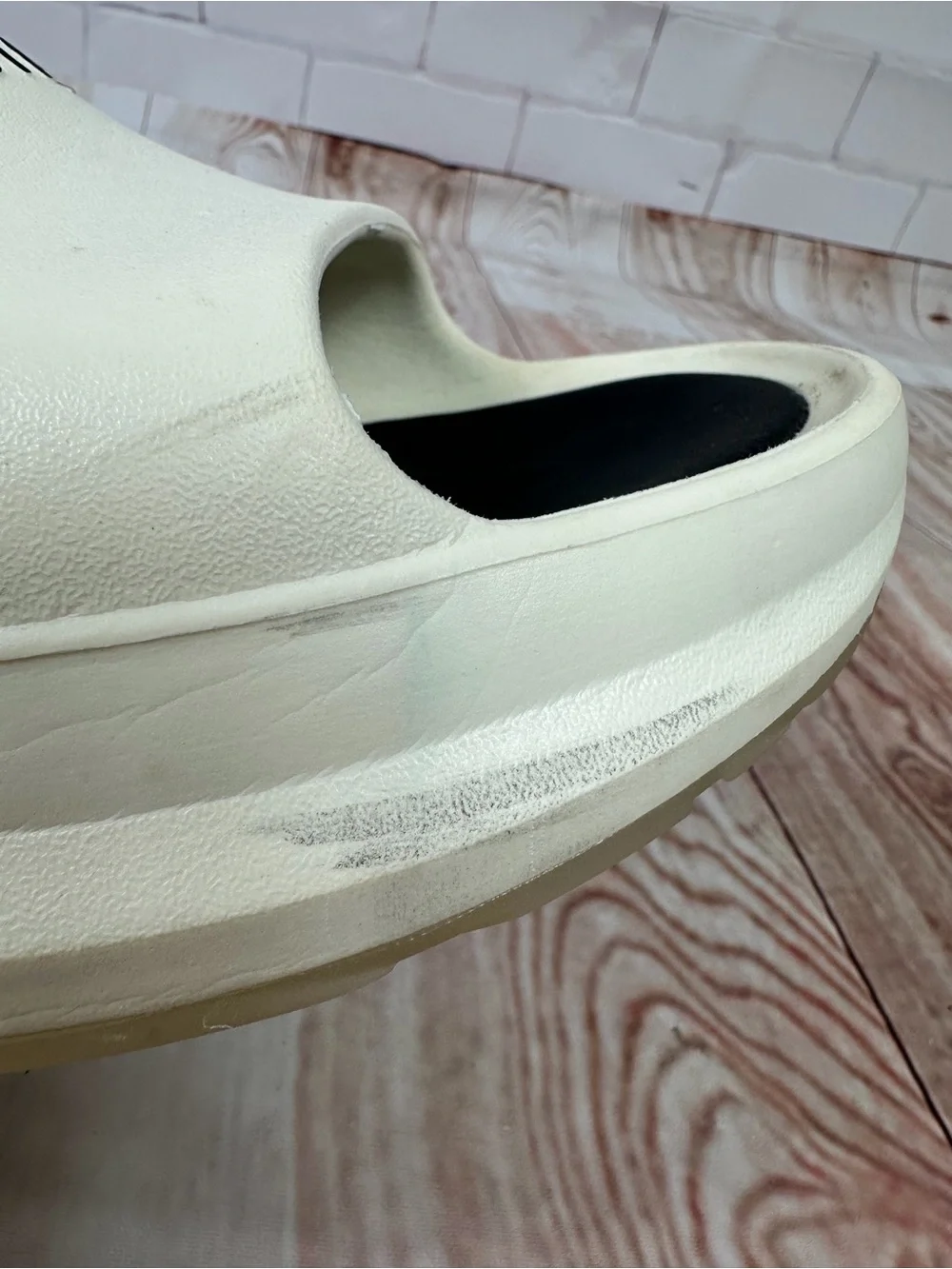 Men's Cream Slide Sandals